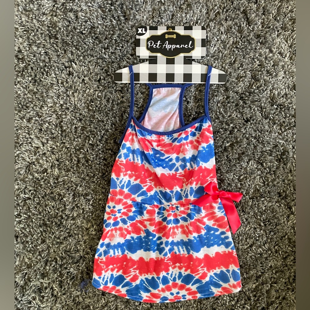 Woof new with tag red white and blue pet apparel size XL